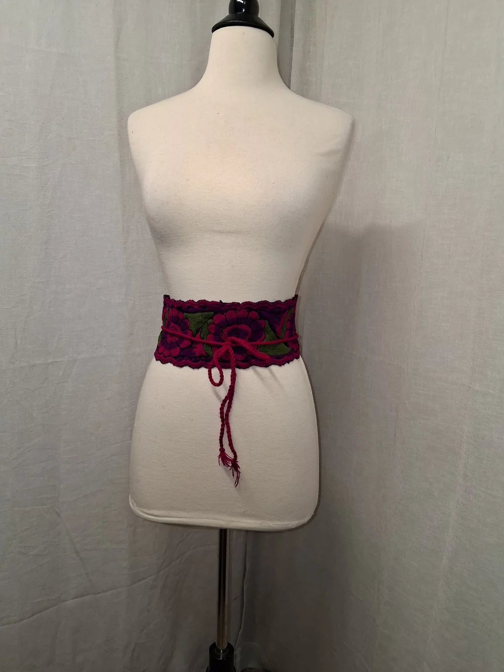 Handmade Magenta & Green Waist Belt Corset - Women Accessories